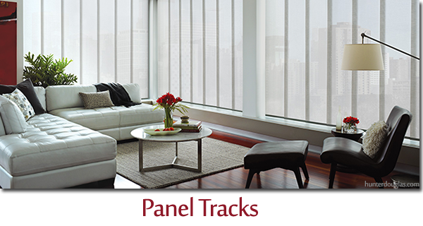 Panel Tracks are perfect for sliding doors and large walls of glass